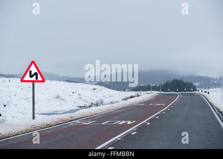 Bend in road Stock Photo