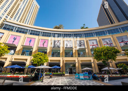 View of Marina Mall in Dubai United Arab Emirates Stock Photo