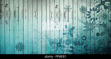 Composite image of digitally generated girly floral design Stock Photo
