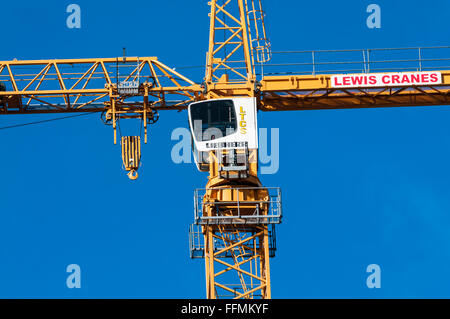 Liebherr crane on a building site Stock Photo