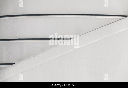White wall with regular shapes, background or texture. Stock Photo