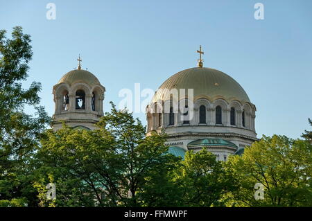 The roof of St. Alexander Nevsky Cathedral in Sofia, Bulgaria Stock Photo