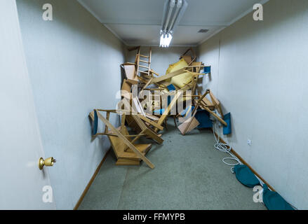 art work of Project Biennial of Contemporary Art, D-0 ARK in Tito's bunker, leader of Yugoslavia, Konjic, Bosnia and Herzegovina Stock Photo