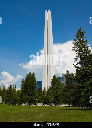 Civilian War Memorial, Singapore, Southeast Asia to the victims of the Japanese occupation Stock Photo