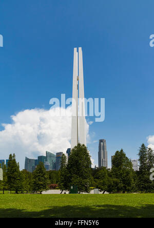 Civilian War Memorial, Singapore to the Victims of the Japanese Occupation Stock Photo