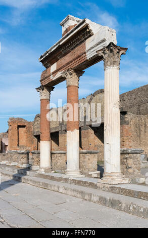 Pompeii Ruins in the ancient Roman city, Italy, Europe Stock Photo