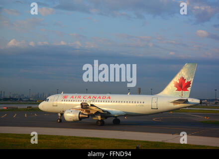 Air Canada airplane at Pearson airport, Toronto, Canada Stock Photo