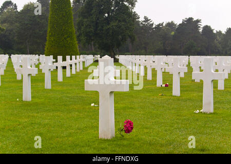 American Cemetery in Normandy Stock Photo