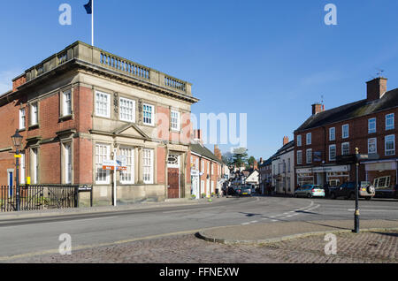 Elegant old bank building in the centre of Market Bosworth, Leicestershire Stock Photo