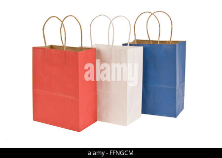 Patriotic Shopping Bags Stock Photo