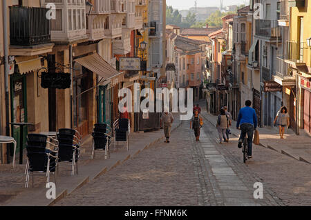 Zamora. Calle Balborraz, Old town, Castilla-Leon, Spain Stock Photo