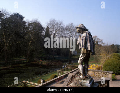 Piper statue in St Fagans Castle Gardens National History Museum Cardiff South Wales UK Stock Photo