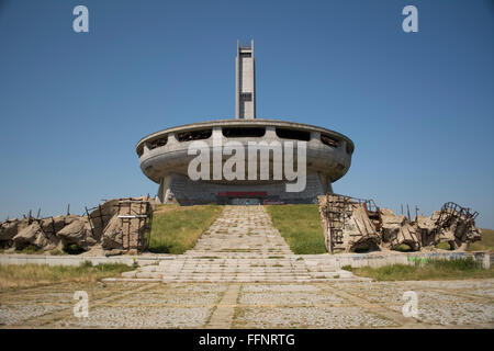 Buzludzha, Derelict Communist Party Conference Centre, Balkan Mountains, Bulgaria. Stock Photo