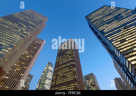 Skyscrapers in Shinjuku, Tokyo - Japan Stock Photo