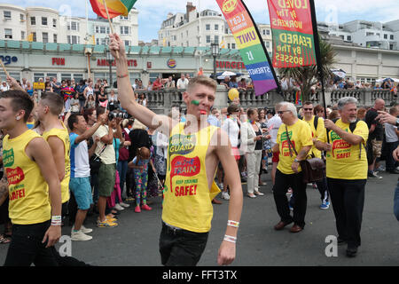 Gay Pride March Brighton 2014 Stock Photo