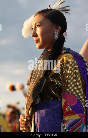 Shakopee Mdewakanton Sioux Community Wacipi Pow Wow, Native American dance festival -  20/08/2011  -  United States / Minnesota  Stock Photo