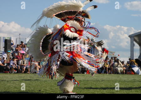 Shakopee Mdewakanton Sioux Community Wacipi Pow Wow, Native American dance festival -  22/08/2011  -  United States / Minnesota  Stock Photo