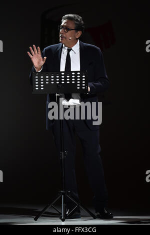 Rome, Italy. 17th Feb, 2016. Sergio Castellitto  Roma 17-02-2016 Palazzo dei Congressi  Presentation of the application file for the organization of the 2024 Olympic and Paralympic Games  Presentazione del dossier per la candidatura olimpica e paraolimpica di Roma 2024   Credit:  Insidefoto/Alamy Live News Stock Photo