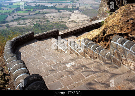 Heritage steps of Shivneri Fort , Junnar Taluka Junnar , district Pune ...