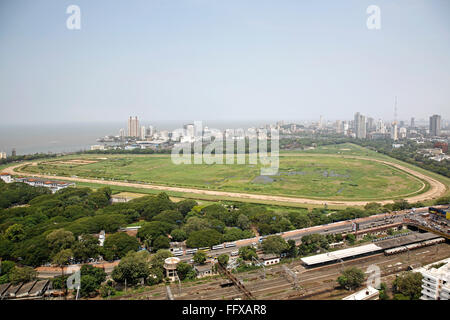 Mahalakshmi Race Course ; Mahalaxmi Railway Station and Mahalaxmi Racecourse ; Worli ; Bombay ; Mumbai ; Maharashtra ; India ; Asia Stock Photo