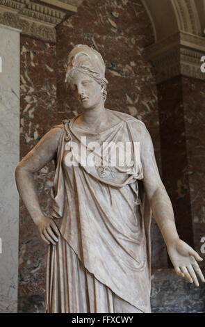 Athena, called the Peaceable or the Mattei. Roman replica of a Greek statue (Piraeus Athena 4th century BC. Stock Photo