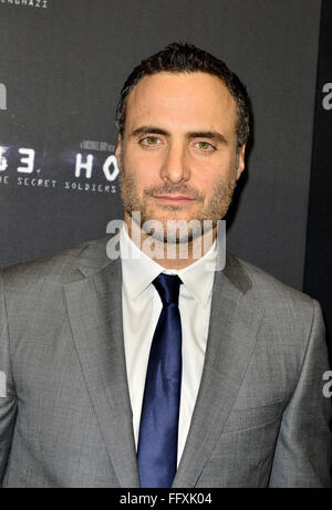 Premiere of the '13 Hours: The Secret Soldiers of Benghazi' screening at Aventura AMC Theater - arrivals  Featuring: Dominic Fumusa Where: Aventura, Florida, United States When: 07 Jan 2016 Stock Photo