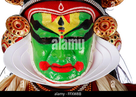 South Indian kathakali dancer performing ; Kerala ; India MR#761C Stock Photo