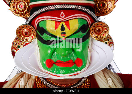 South Indian kathakali dancer performing ; Kerala ; India MR#761C Stock Photo