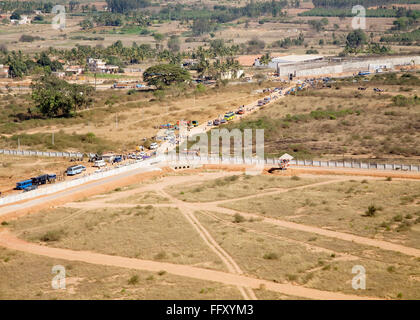 Graphical look of land from kingfisher airbus Stock Photo