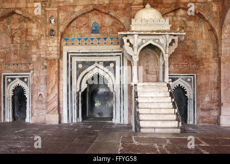 Interior view of jama masjid  ; Mandu ; Dhar ; Madhya Pradesh ; India Stock Photo