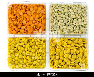 Lentils in square dish ; India Stock Photo