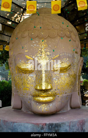 Buddha statue , Sarnath , Varanasi , Uttar Pradesh , India , Asia Stock Photo