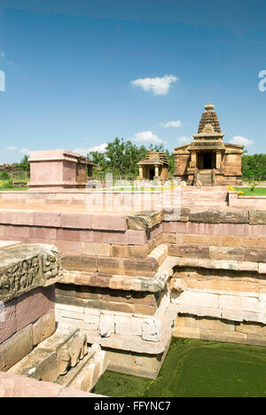 Huchimalligudi temple in Aihole , Karnataka , India Stock Photo