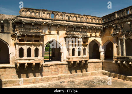 Queen's Bath in Hampi , Karnataka , India Stock Photo