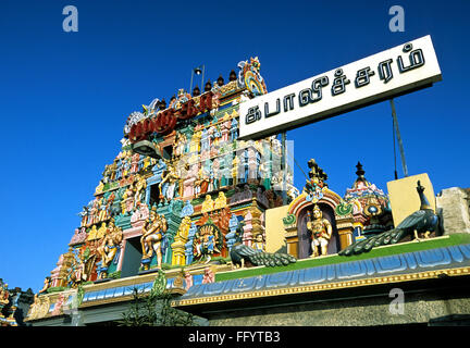 Kapaleeswarar temple at Mylapore ; Madras Chennai ; Tamil Nadu ; India Stock Photo