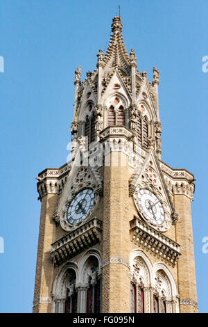 Mumbai University Rajabai tower clock tower , Bombay Mumbai , Maharashtra , India Stock Photo