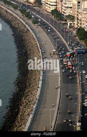 Aerial View Of Marine Drive Queen's Necklace ; Bombay Mumbai ...