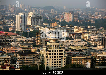 Aerial view of art deco building with hotel Ambassador , Bombay Mumbai , Maharashtra , India Stock Photo