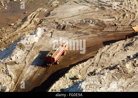 Overview of Coal mine in Jharkhand , India Stock Photo