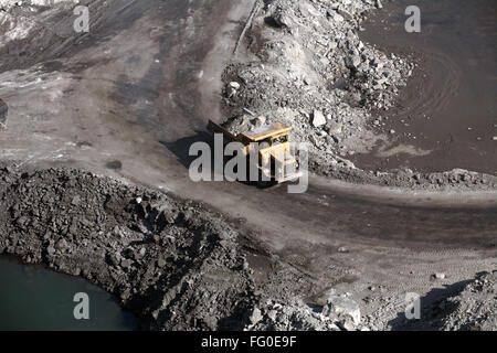 Overview of Coal mine in Jharkhand , India Stock Photo