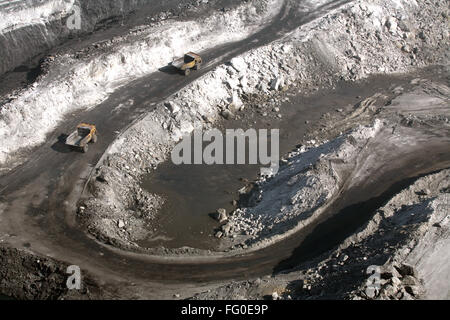 Overview of Coal mine in Jharkhand , India Stock Photo