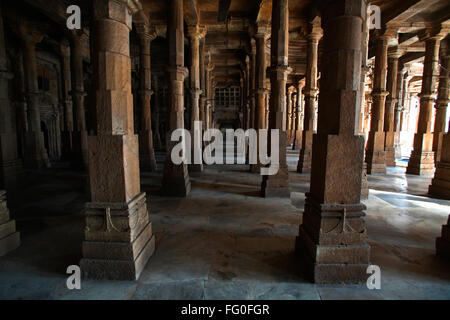 Inside jama masjid in 1423 AD ; Ahmedabad ; Gujarat ; India Stock Photo