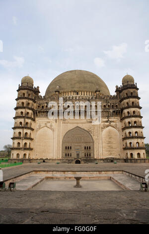 Gol Gumbaz , dome second largest one in world which unsupported by any pillars , Bijapur , Karnataka , India Stock Photo