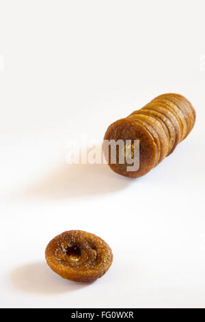 Dry Fruits , Anjir Fig on white background Stock Photo