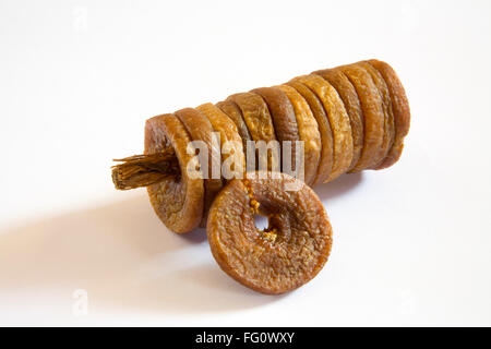 Dry Fruits , Anjir Fig on white background Stock Photo