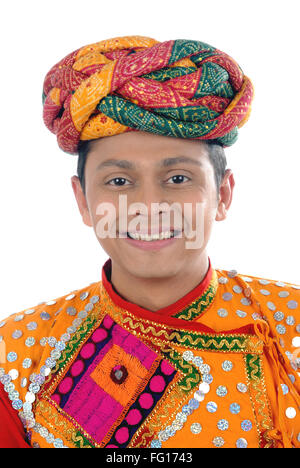 Rajasthani man in traditional attire MR#782W Stock Photo