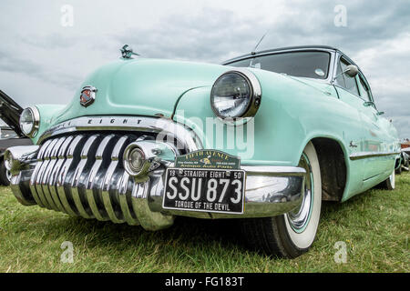 Old Buick Eight parked on Shoreham Airfield Stock Photo