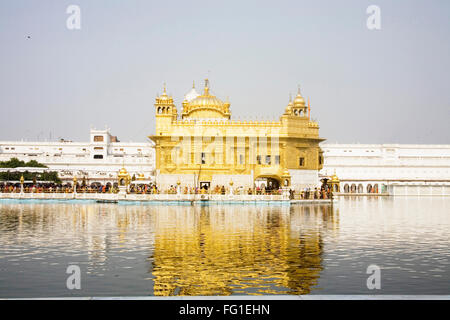 Harimandir Sahib swarn mandir or golden temple , Amritsar , Punjab , India Stock Photo