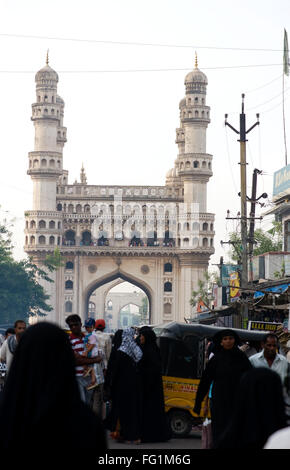 charminar mosque hyderabad Andhra Pradesh India Stock Photo