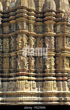 Ornate wall of jagadambi temple Khajuraho madhya pradesh india Stock ...